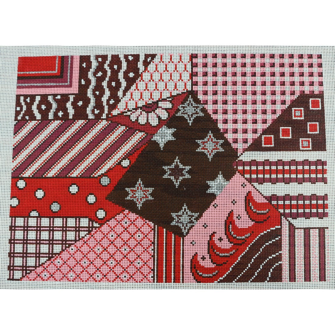 Tallis Bag, Red Patterns