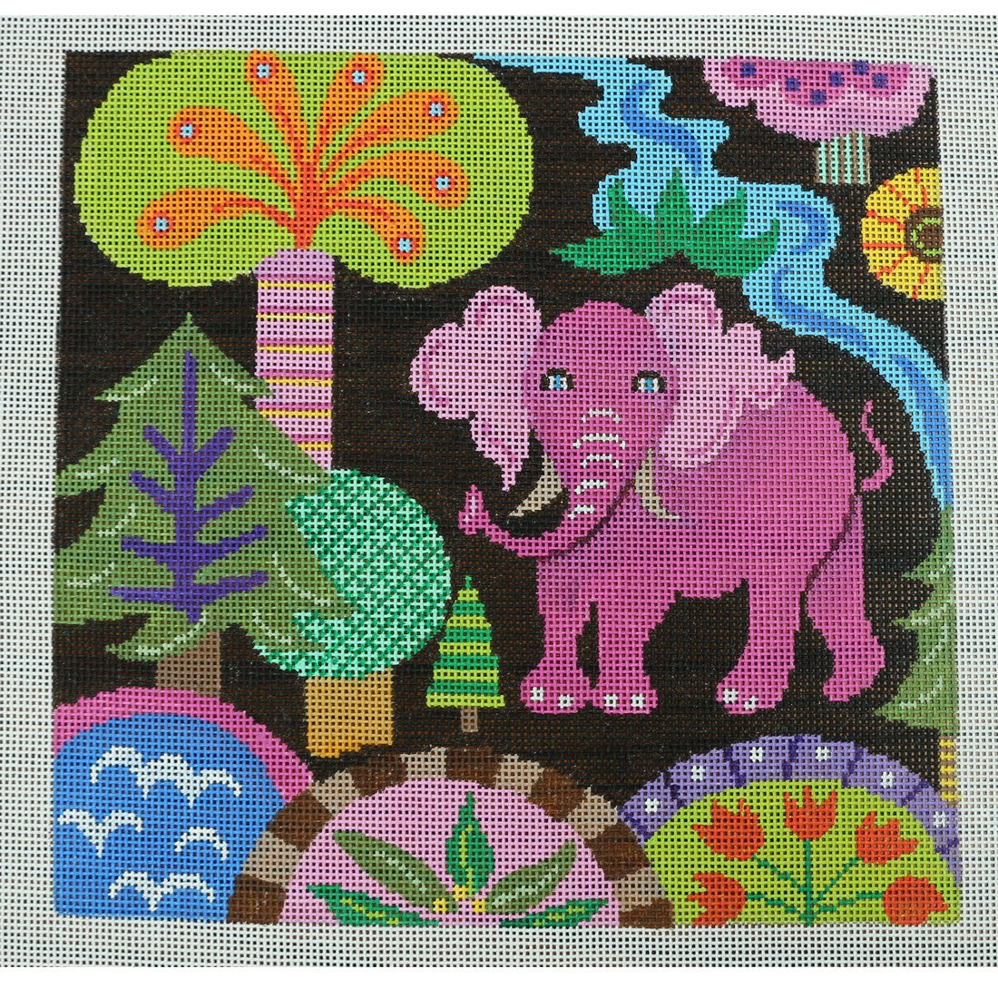 Bright Forest, Pink Elephant