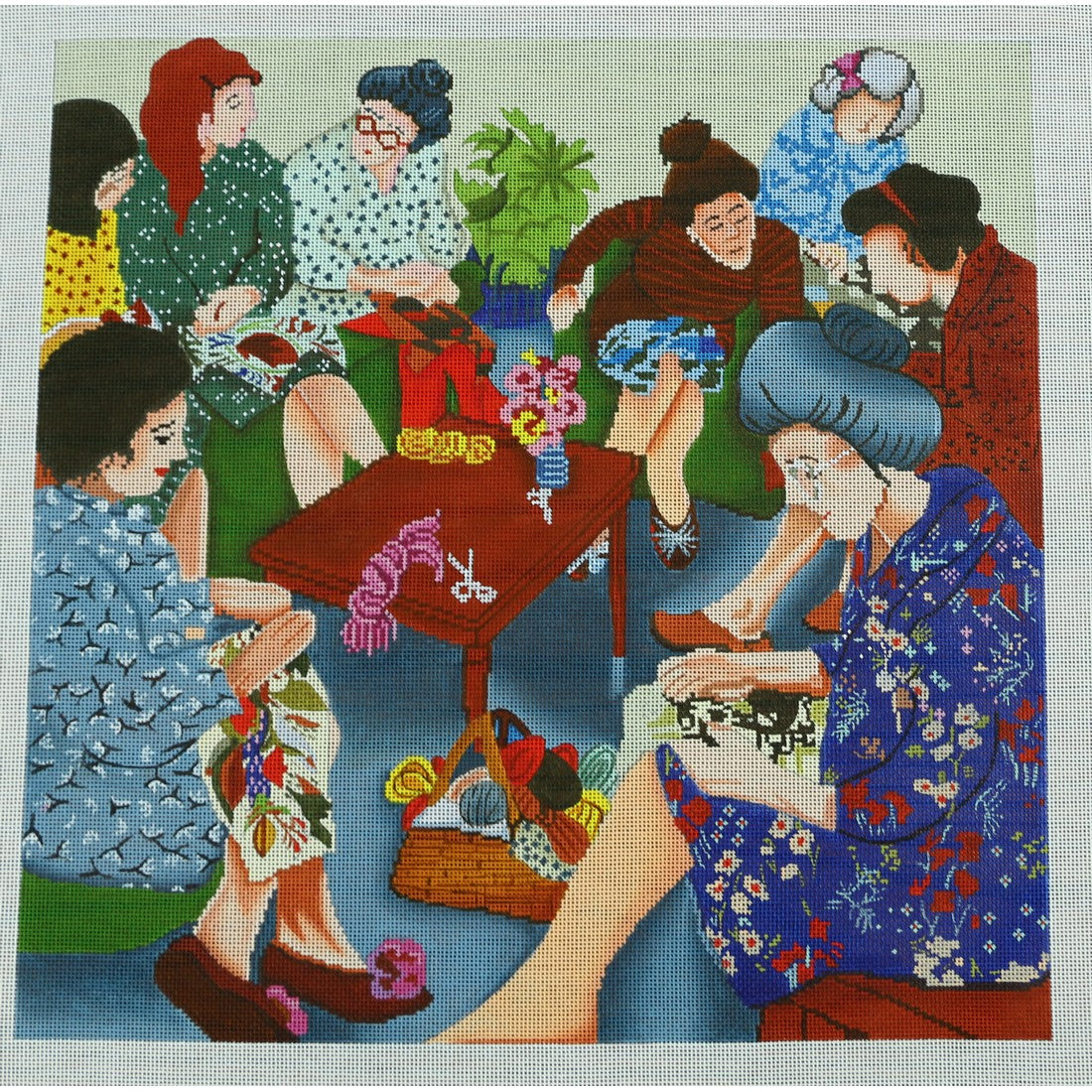 Needlepoint Ladies