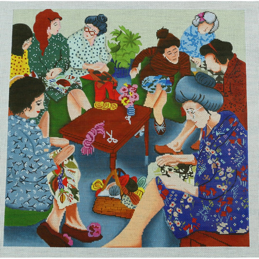 Needlepoint Ladies