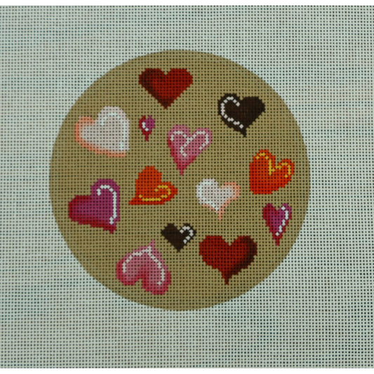 Hearts on Taupe