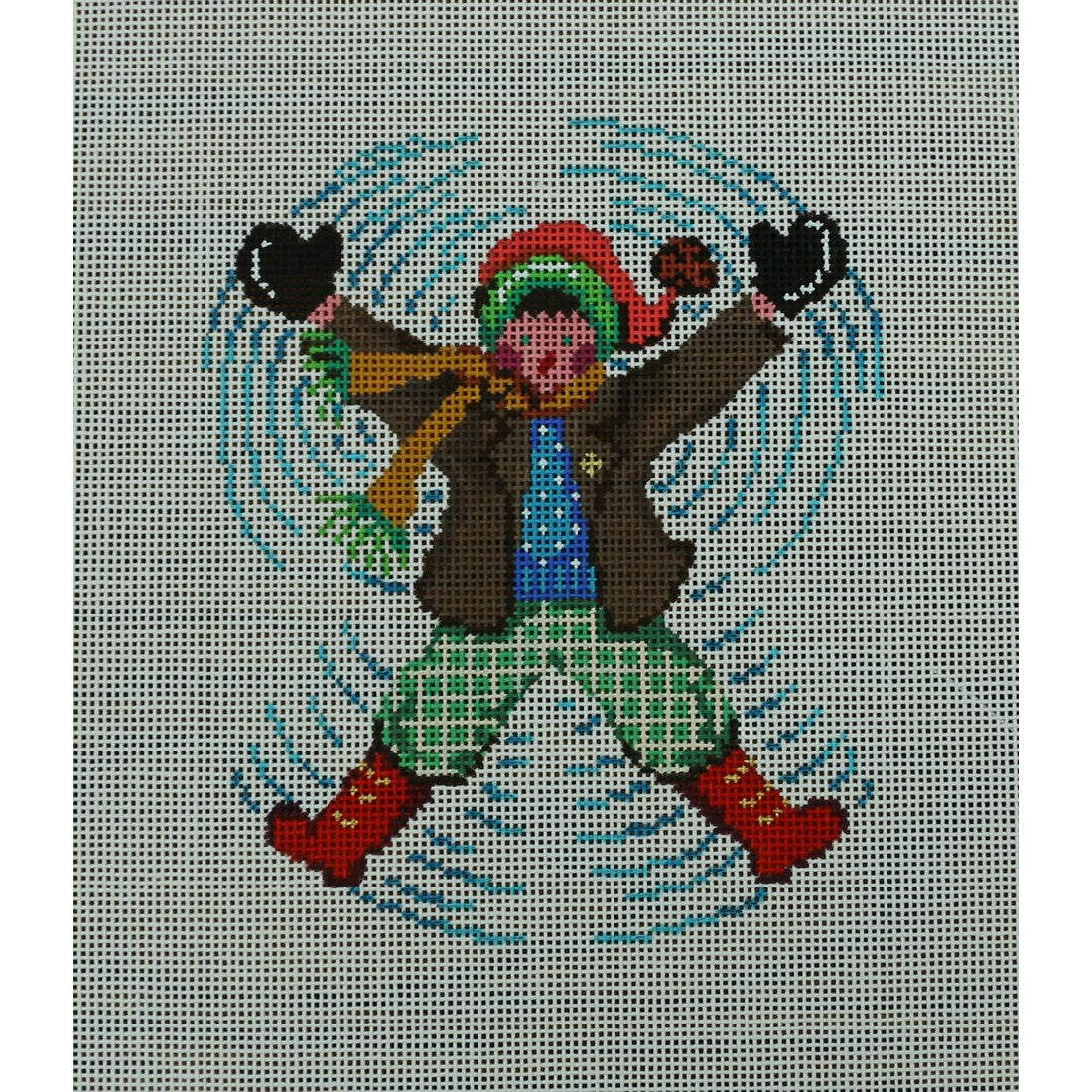 Boy Snow Angel, Brown Jacket