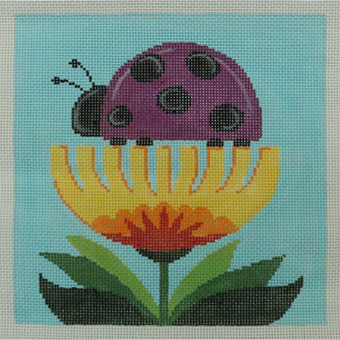 Yellow Flower, Ladybug