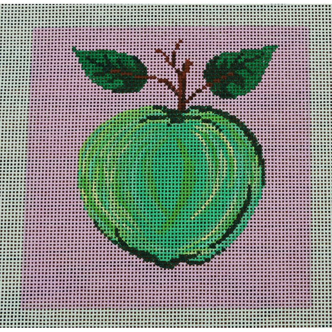 Green Apple on Pink