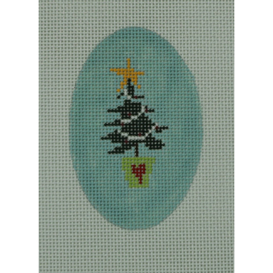 Oval Tree Ornament C