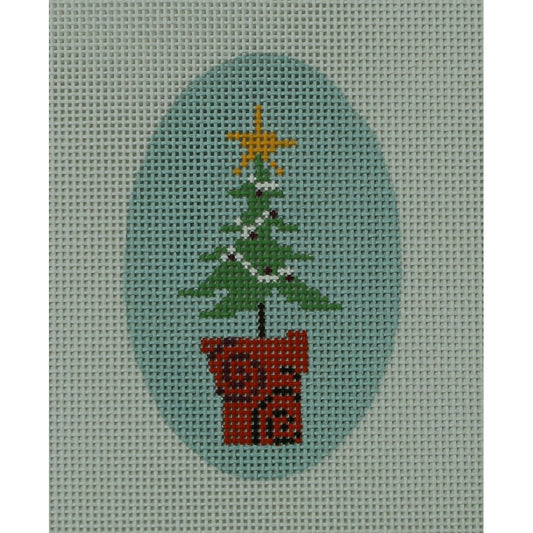 Oval Tree Ornament F