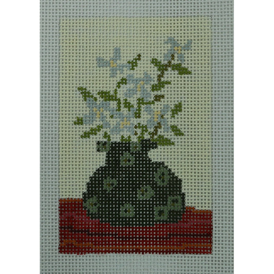 Blue Flowers in Vase