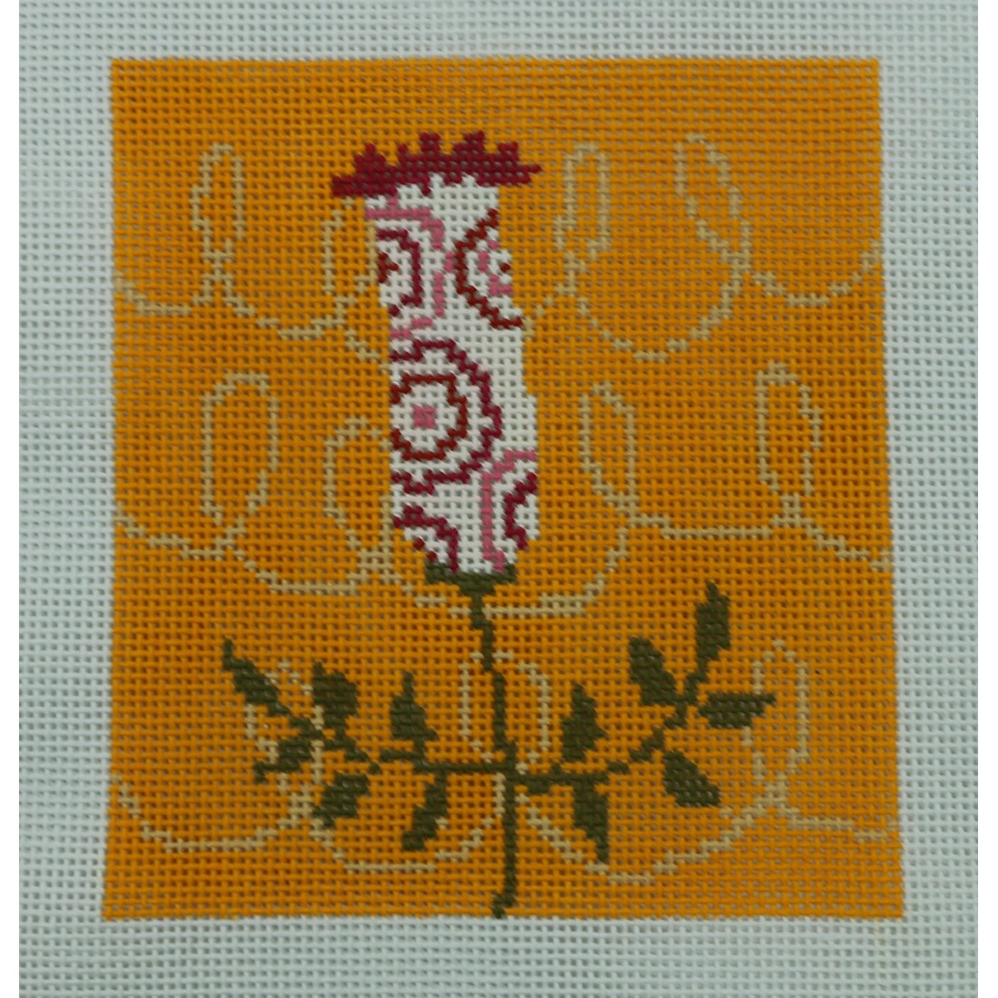 Flower 1 on Orange