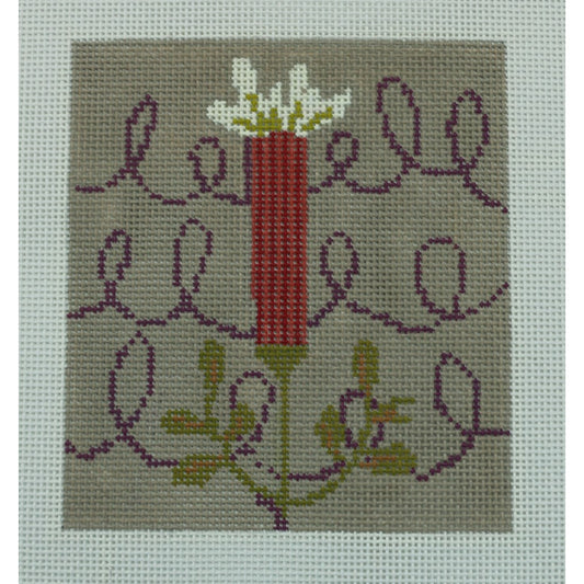 Flower 2 on Taupe