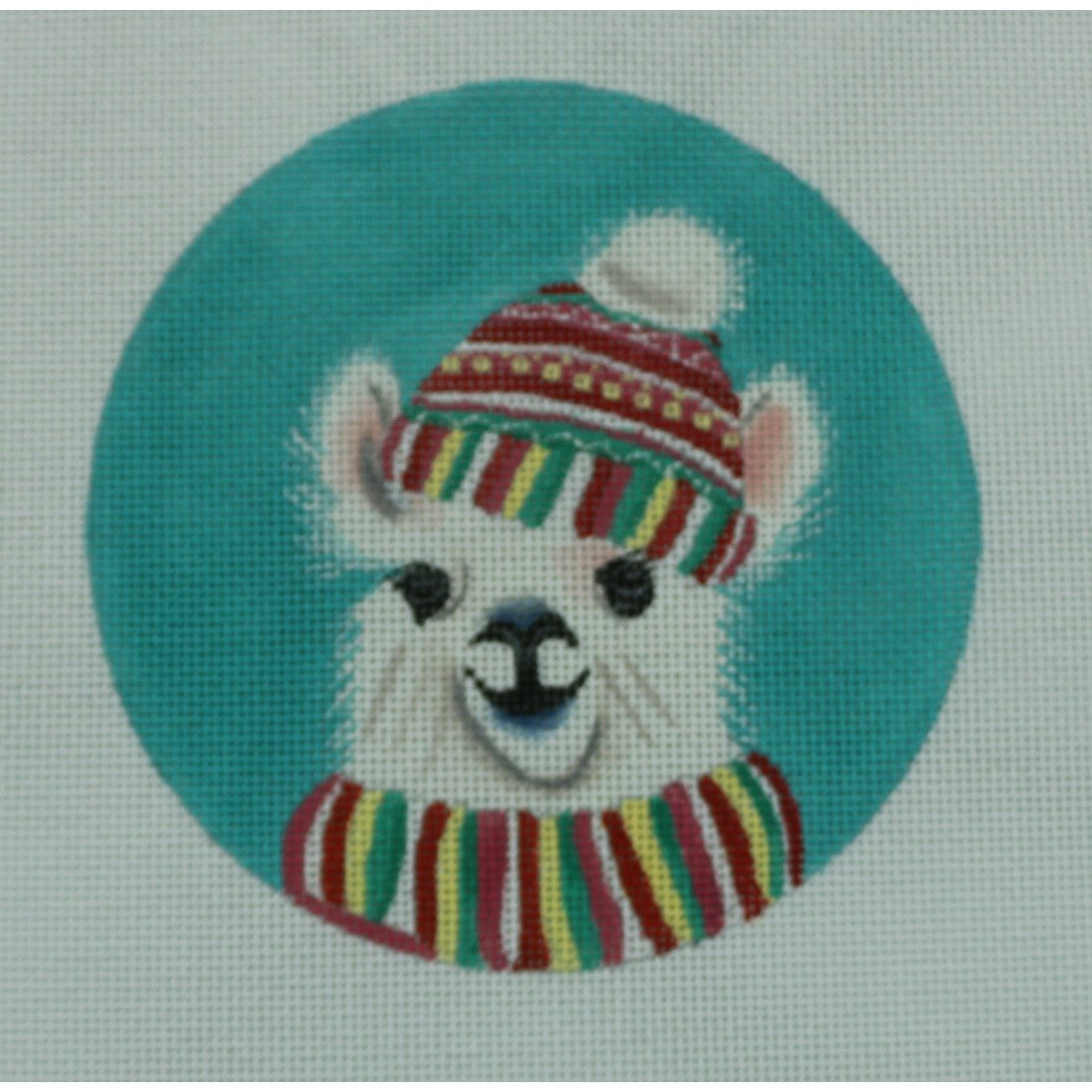 Llama In Scarf & Hat
