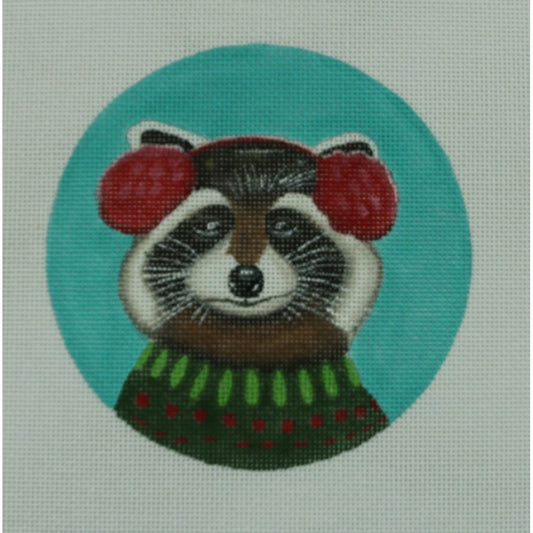 Raccoon in Earmuffs