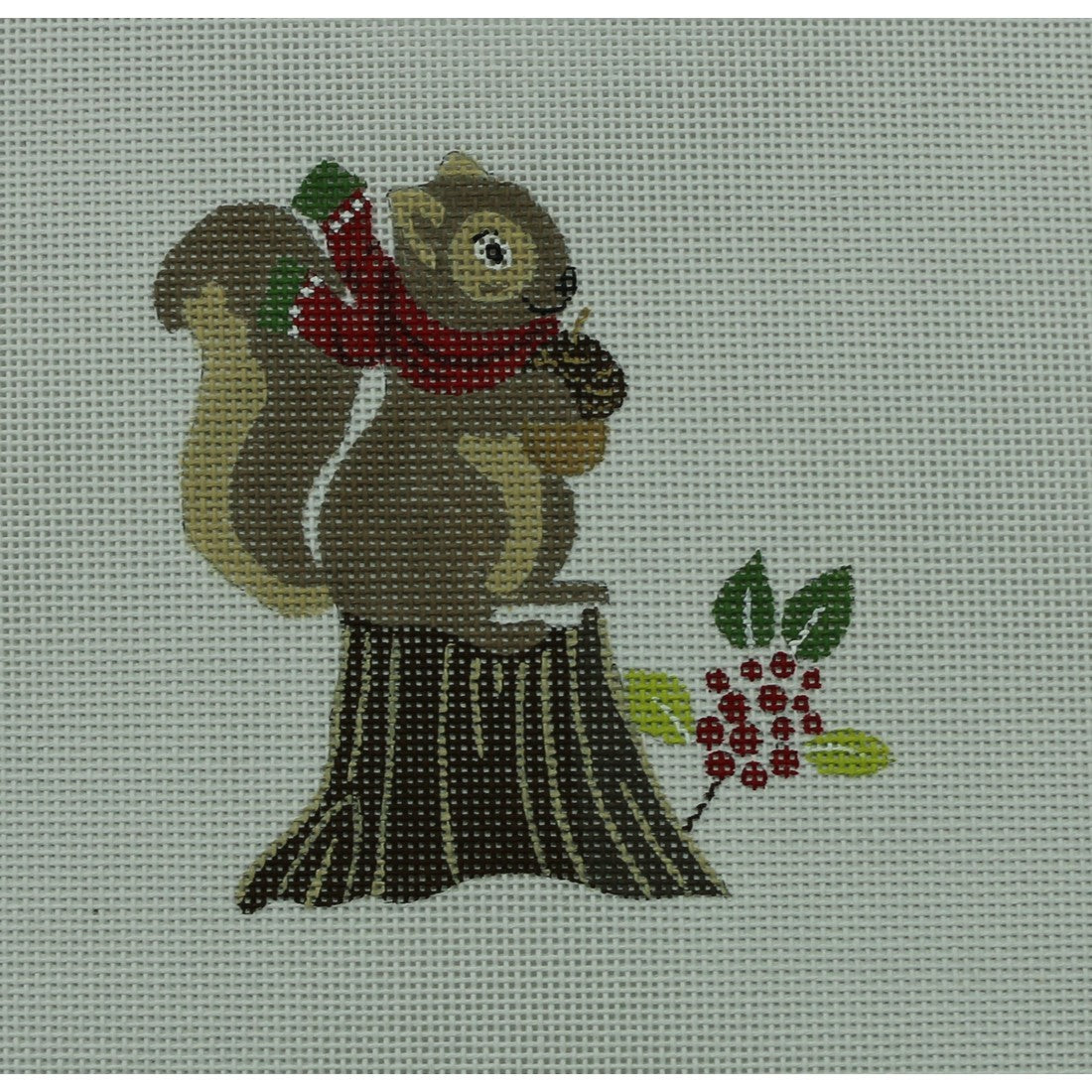 Squirrel on Tree Stump