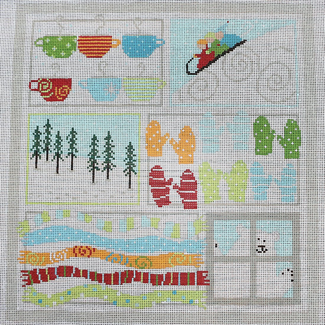 Winter Sampler with stitch guide