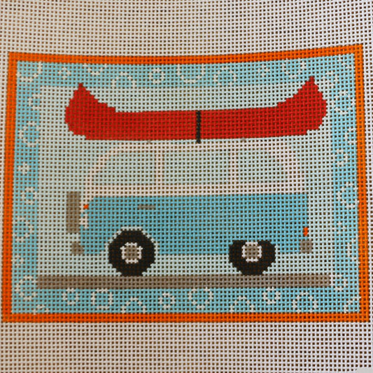 Van with Canoe