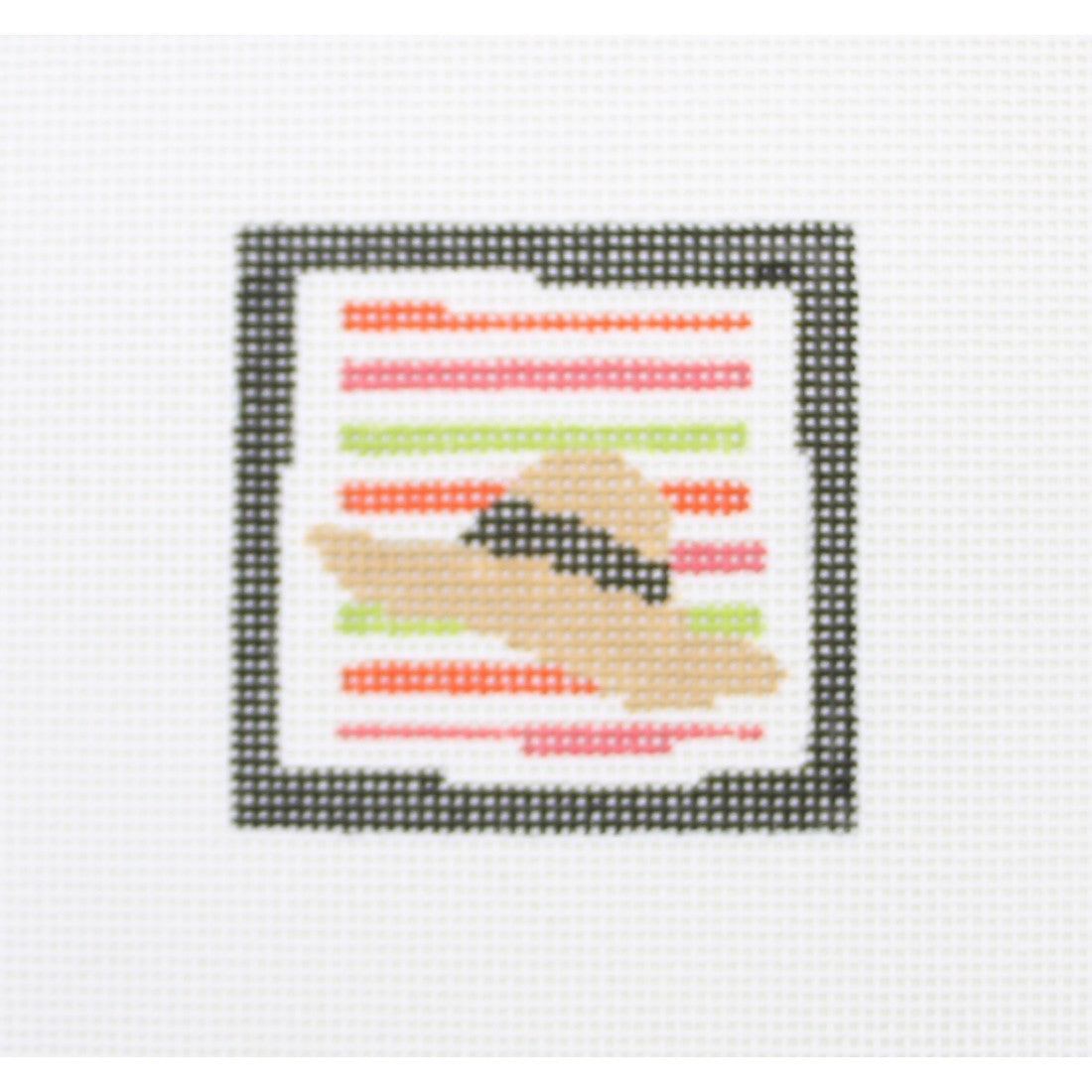 Straw Hat, Multi Stripes