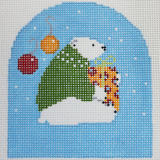 Polar Bear, Green Sweater