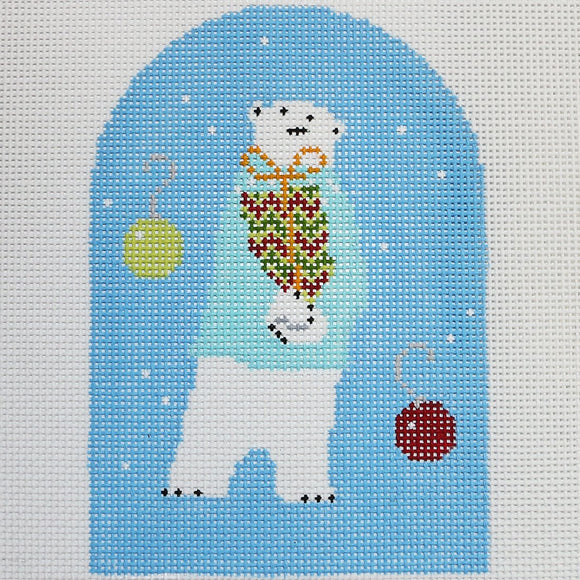 Polar Bear, Blue Sweater