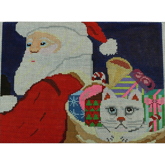 Santa with Cat