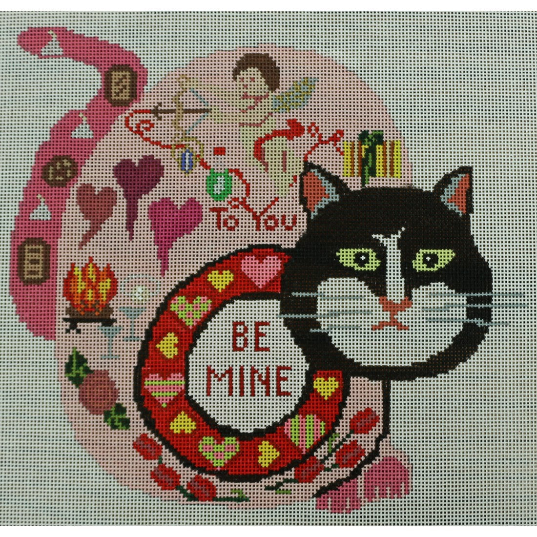 Black Face Valentine Cat