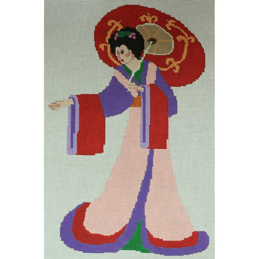 Geisha with Umbrella