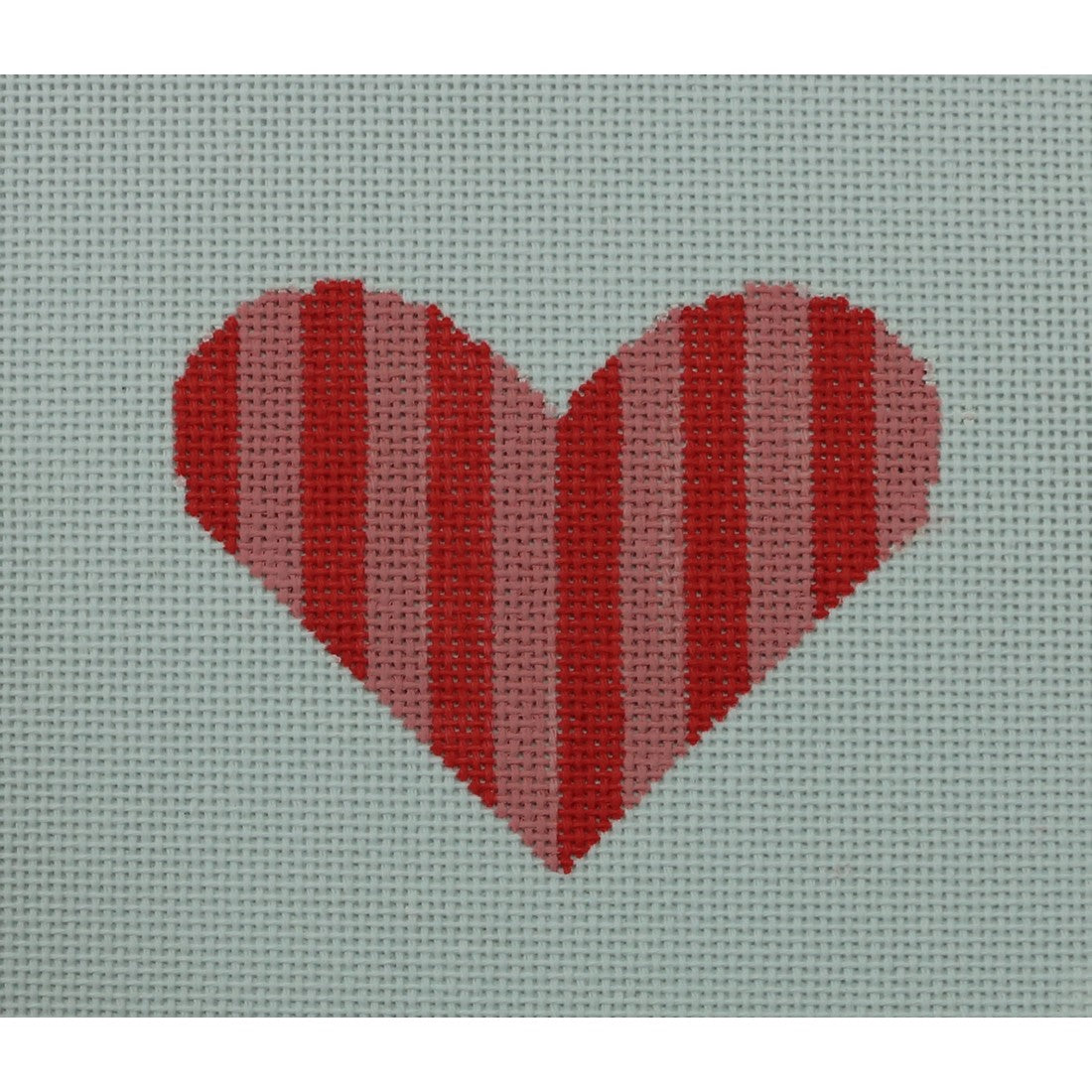 Pink Stripe Heart