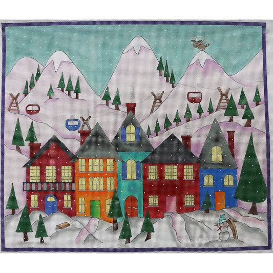 Alpine Village w/ Snow