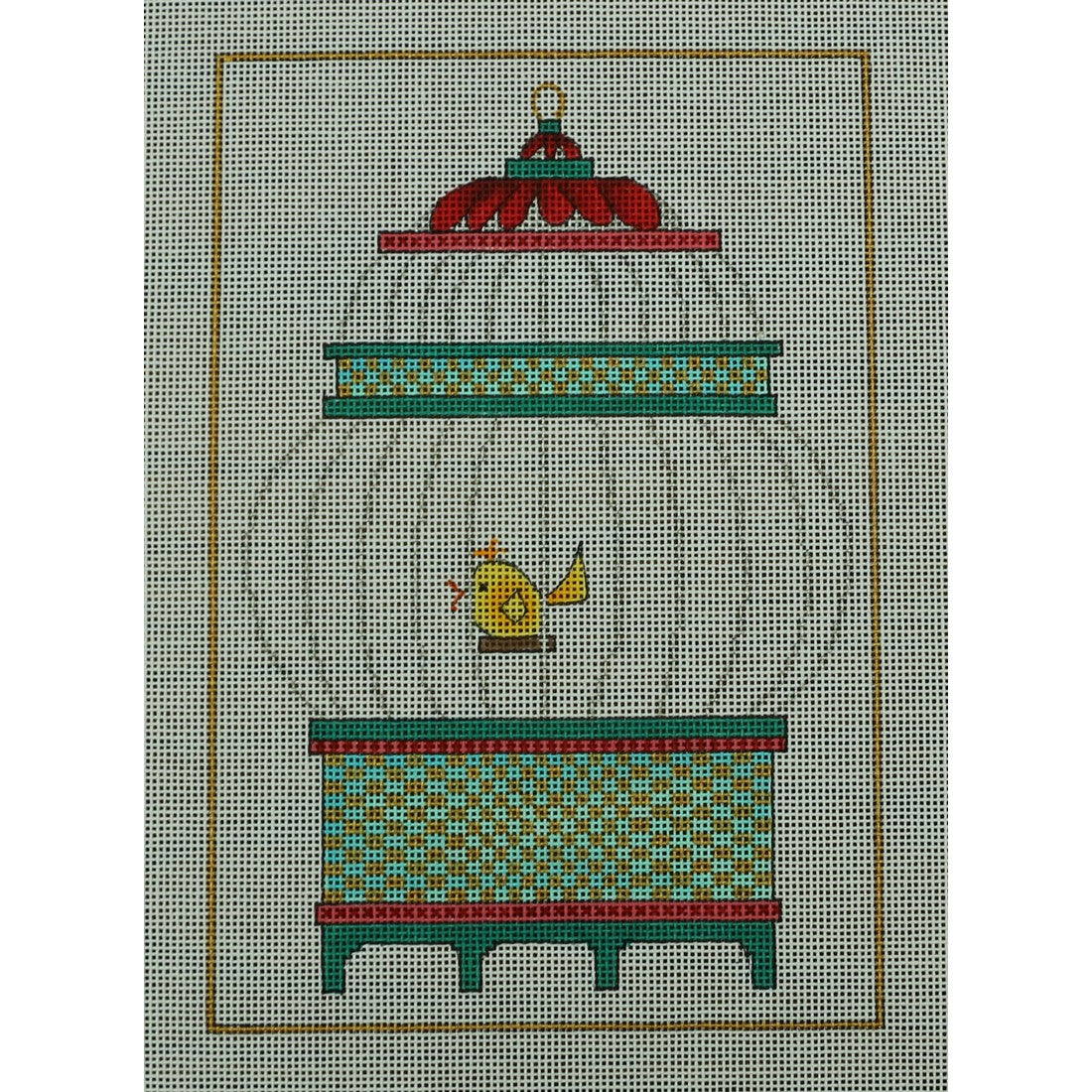 Yellow Bird in Cage