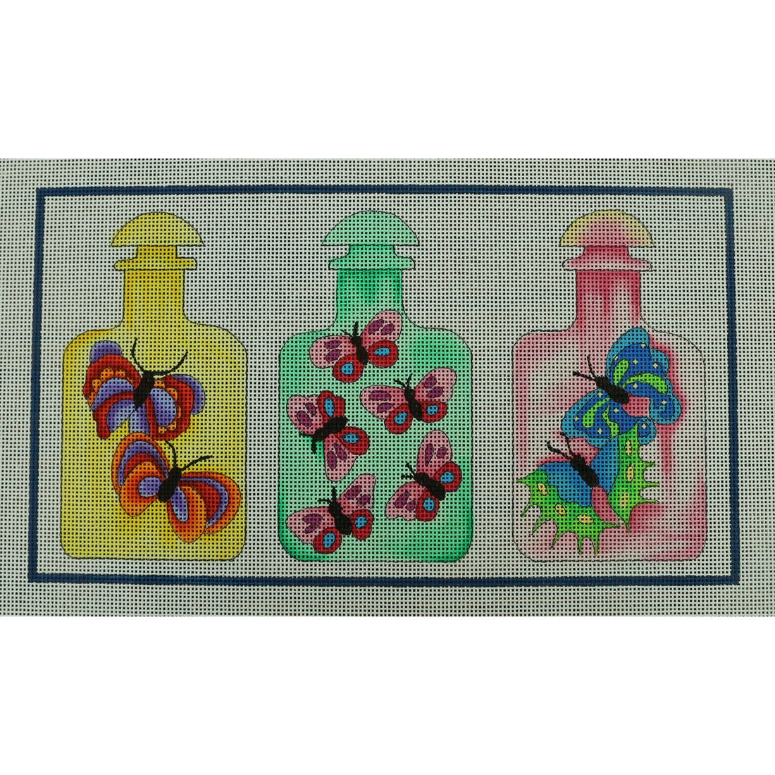 Three Butterfly Bottles
