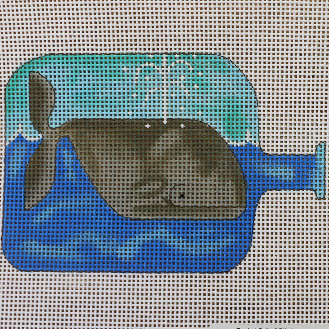 Whale Spouting Water in Bottle