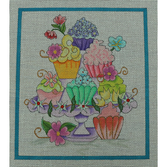Cupcake Flower Tower