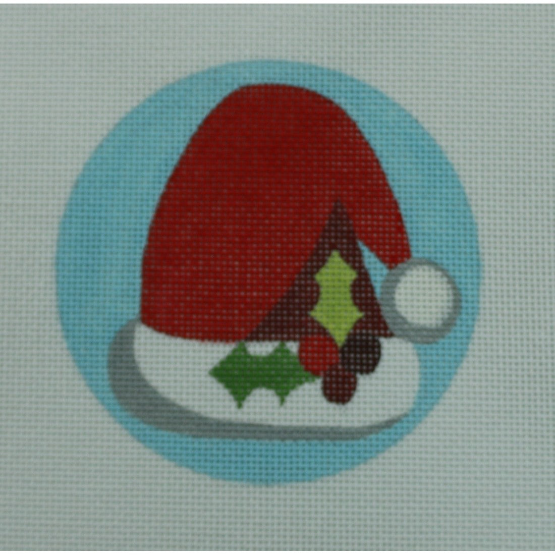 Santa Hat with Holly