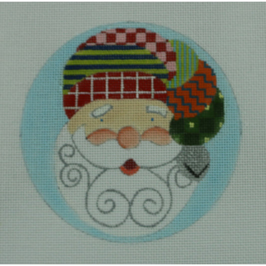 Santa Face, Patchwork Hat