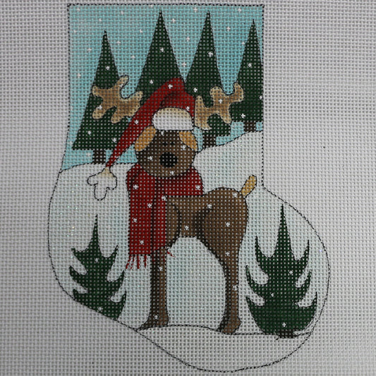 Woodland Moose Mini Sock