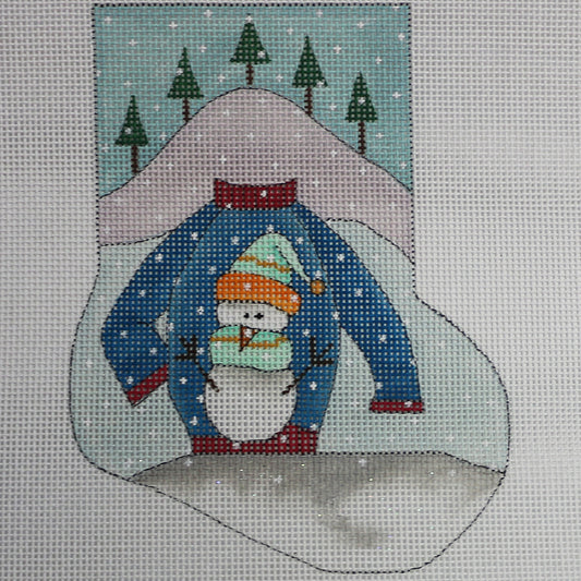 Snowman Ugly Sweater MiniSock