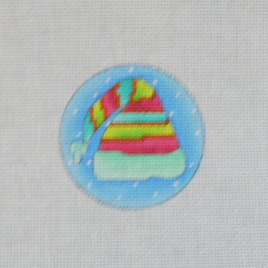 Colorful Striped Frosty Hat