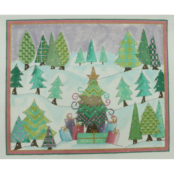 Patchwork Christmas Tree Forest