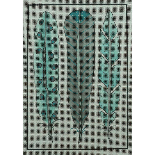 Feather Study, Blue