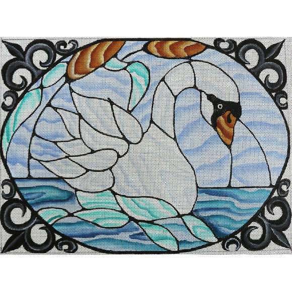 Swan Stained Glass