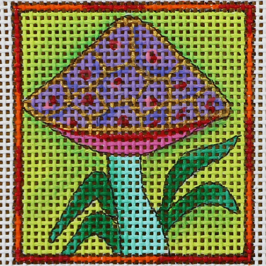 Purple & Aqua Mushroom