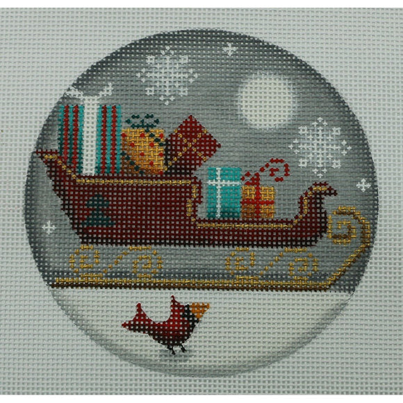 Sleigh w/ Teal Present