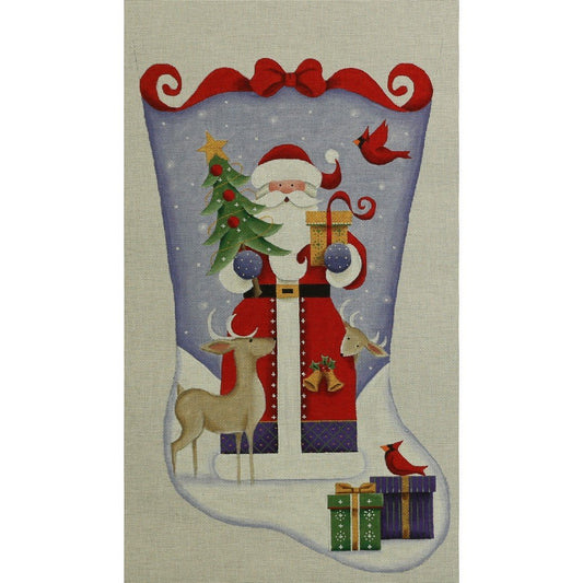 Folksy Santa, Toe to Right