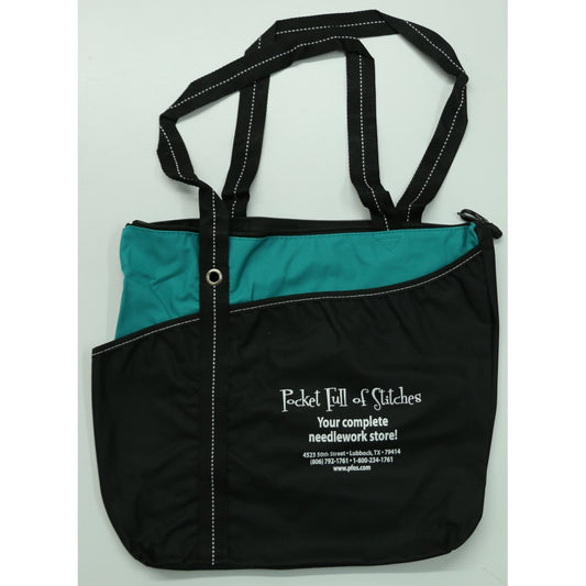 Turquoise & Black PFOS Bag