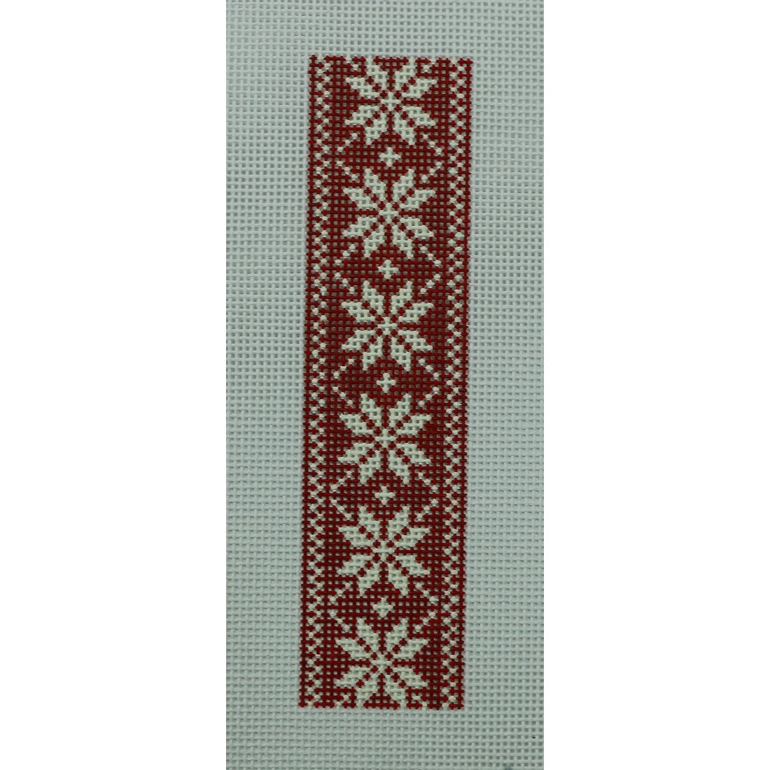 Red Fair Isle Key Fob