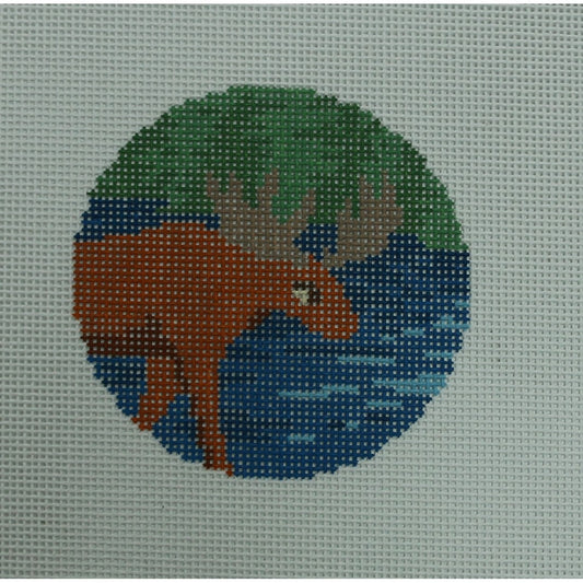 Wading Moose
