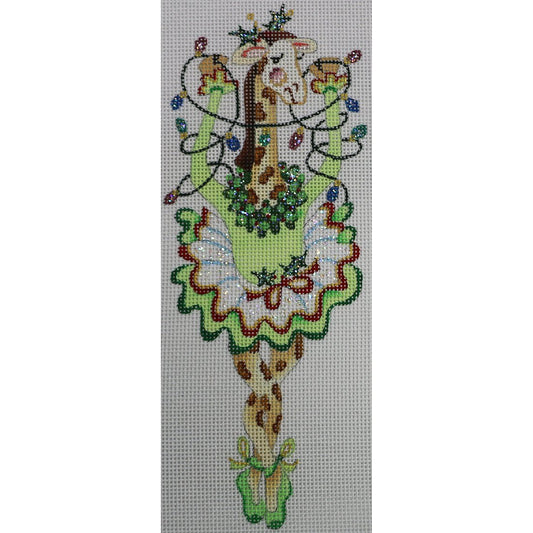 Giraffe in Green/White Tutu