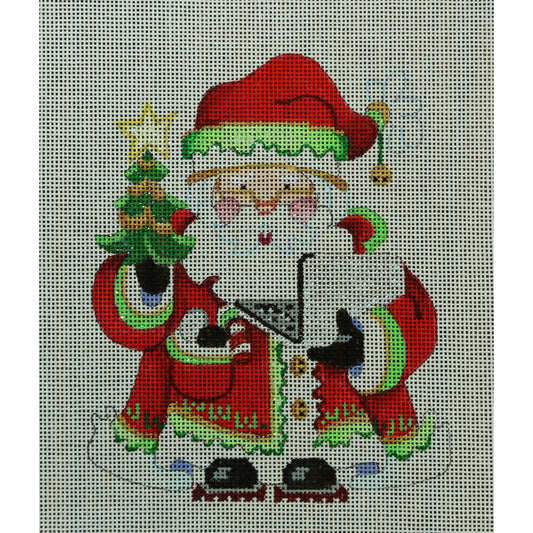 Squatty Santa with Laptop