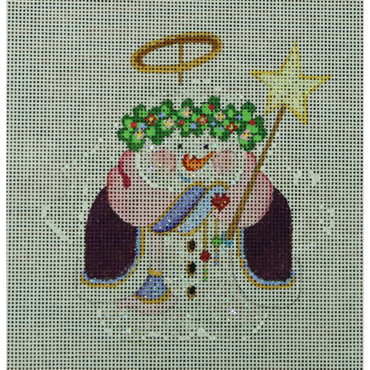Angel Snowman with Star