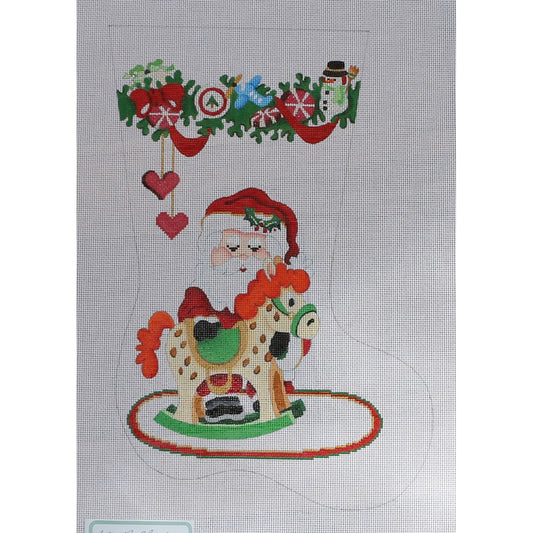 Santa and Rocking Horse