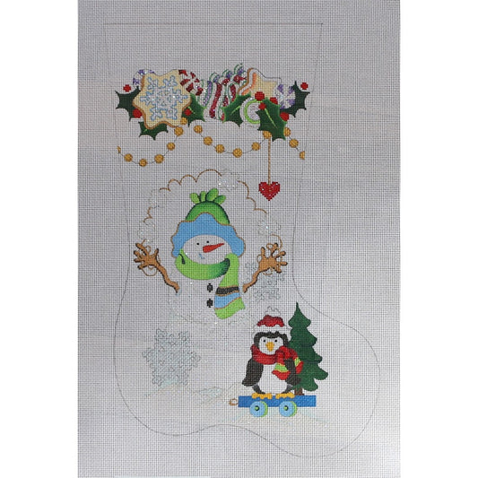 Snowman with Penguin