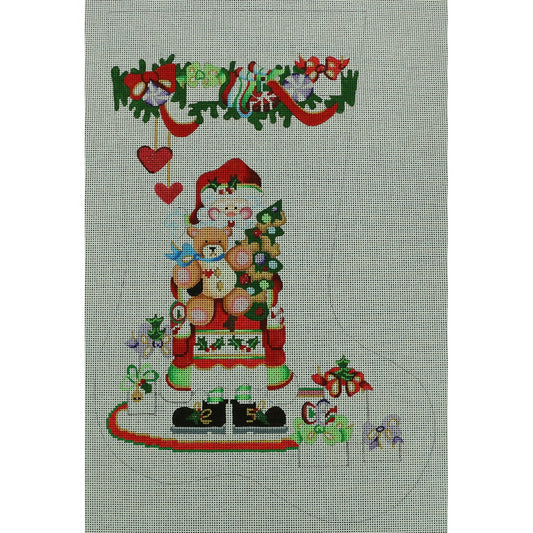 Santa with Teddy Bear